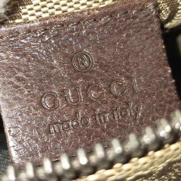 617305AQ (C4) Gucci Waist Bag Brown PVC - Picture 7 of 9